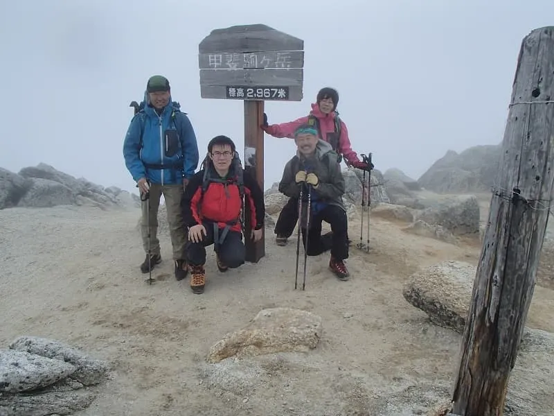 甲斐駒ヶ岳山頂