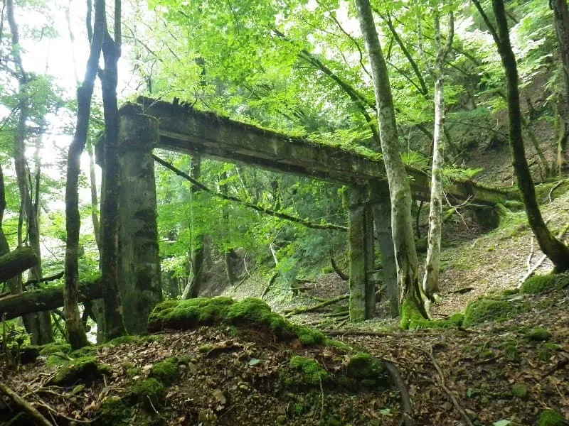 ルテノン神殿の様になった橋脚