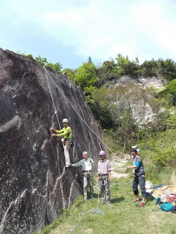 武田さんの初ビレイ