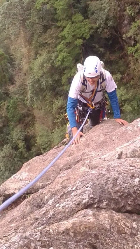 アイゼンでの登攀