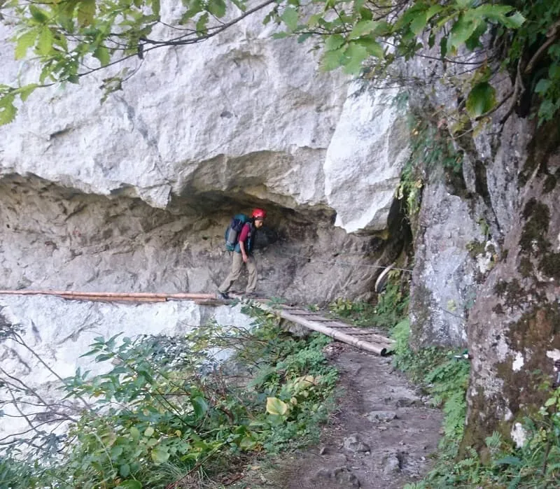 下廊下を歩く北村さん