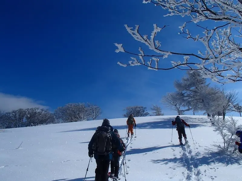 快晴の中を進んでいく