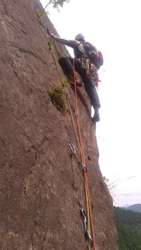 すべり台リード中の武田さん