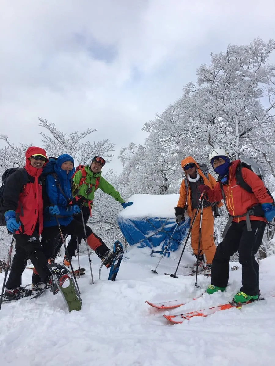 後山の山頂で
