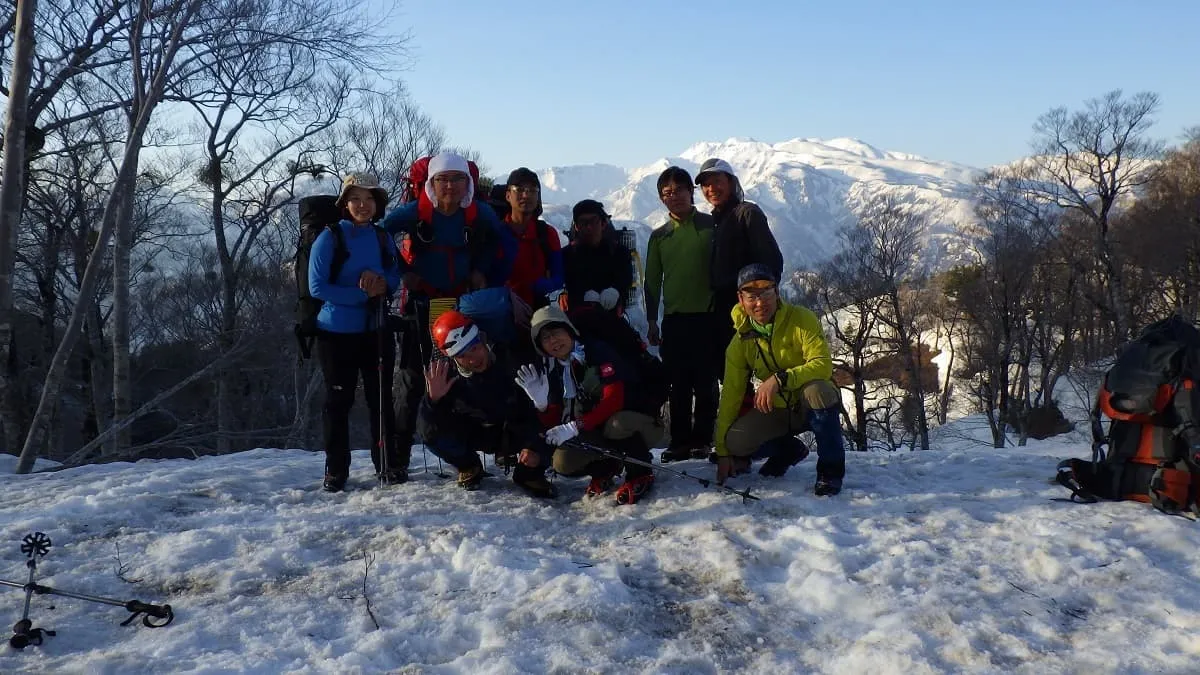 テント場は背後に白山を眺められる最高の場所でした