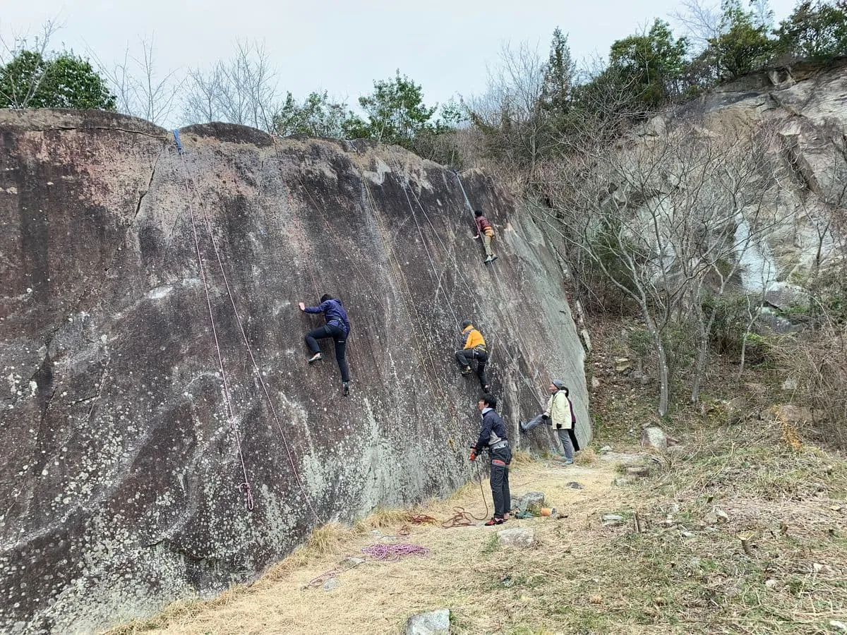 クライミング練習中