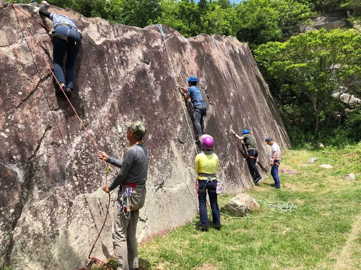 クライミング練習中