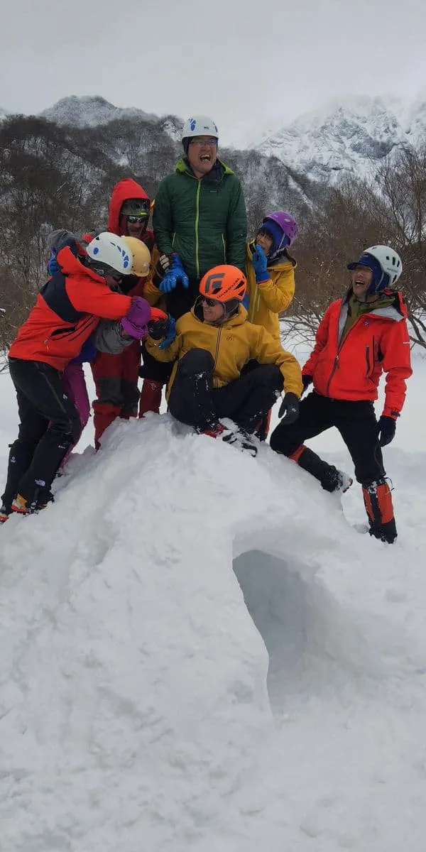 何人乗っても大丈夫。スノーマウントの強さに感心。
