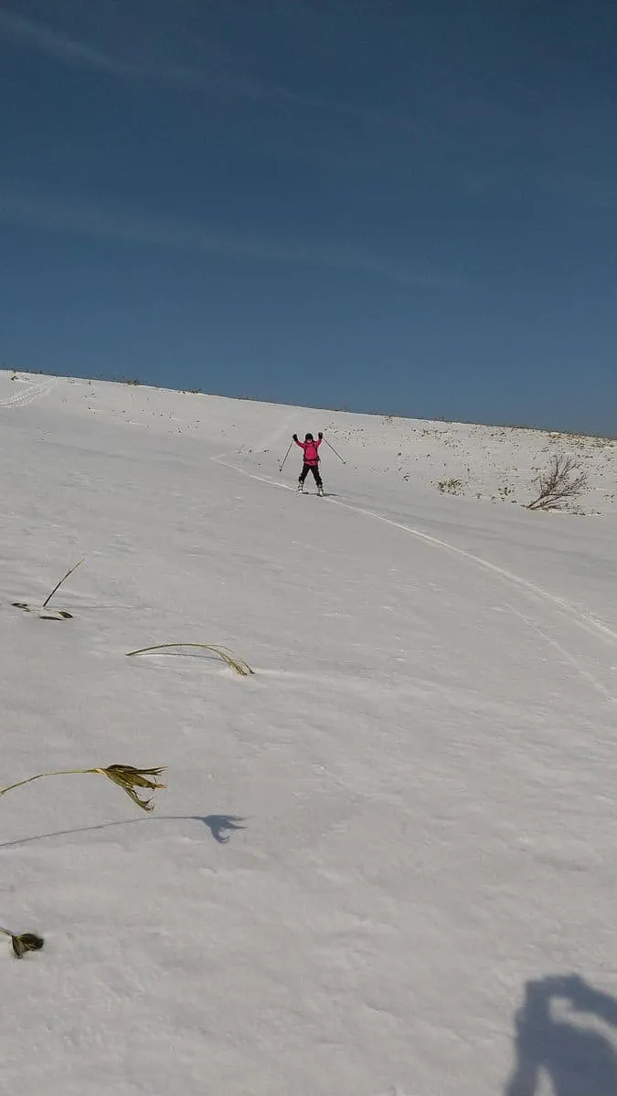 大雪原滑降の飯田さん