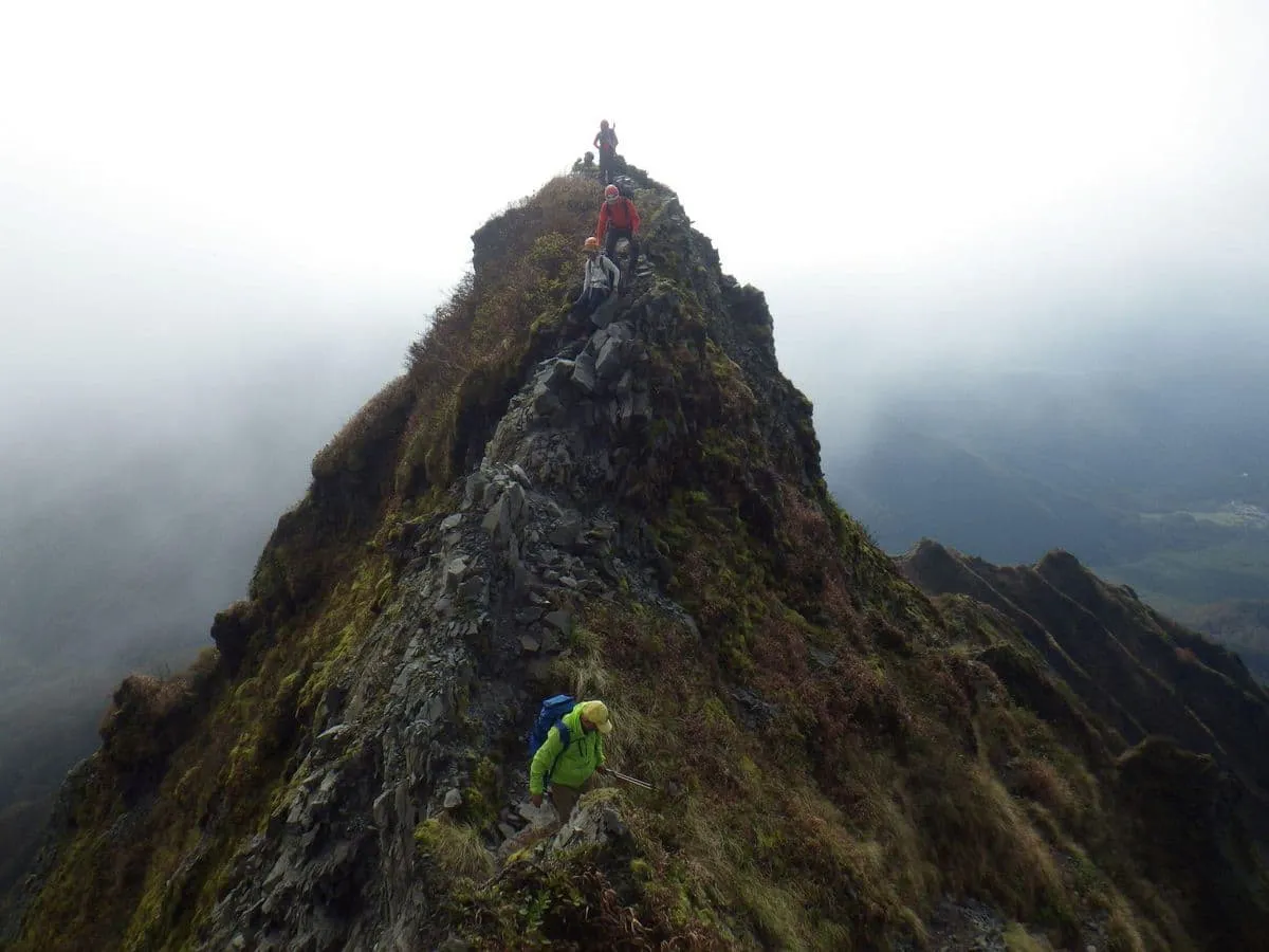槍ヶ峰からの下り