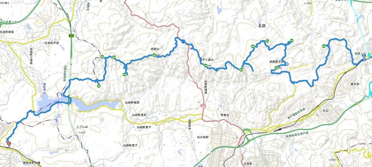 走破したルート