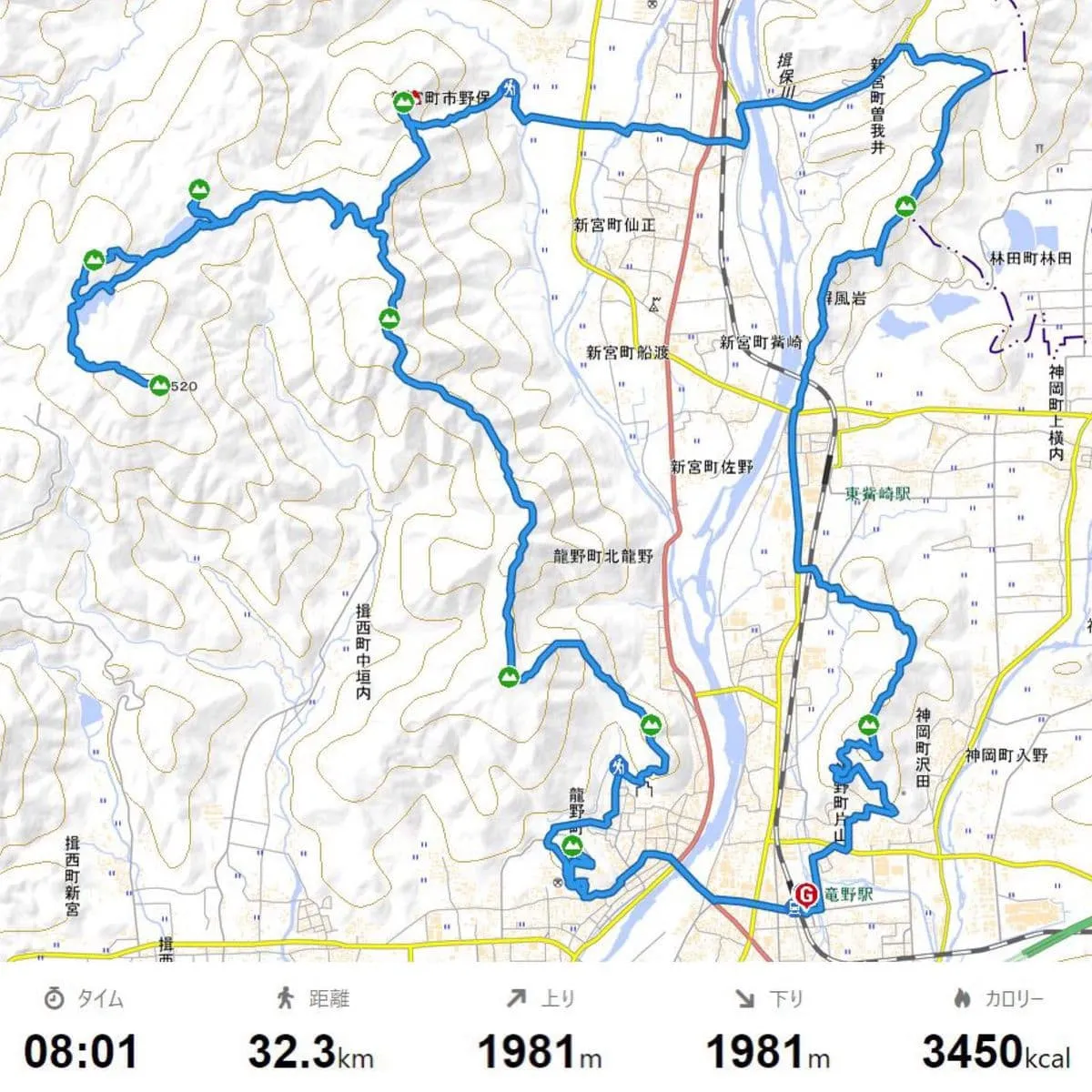 走破したルート