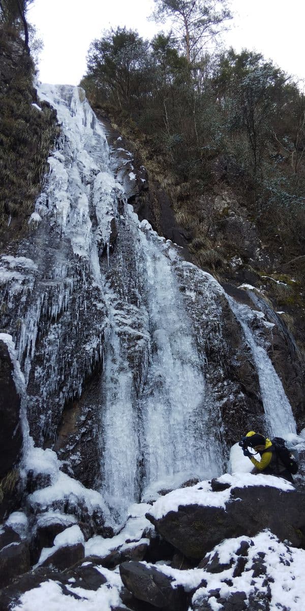 氷瀑の扁妙滝